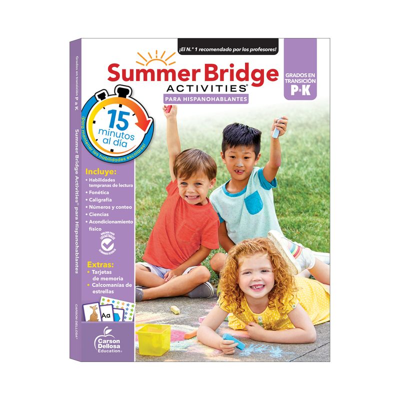 Summer Bridge Activities Spanish Prek-K, Grades Pk - K - (Paperback), 1 of 2