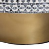 bali & pari Idra Coastal Black and White Mother of Pearl Capiz Shell Coffee Table - 4 of 4
