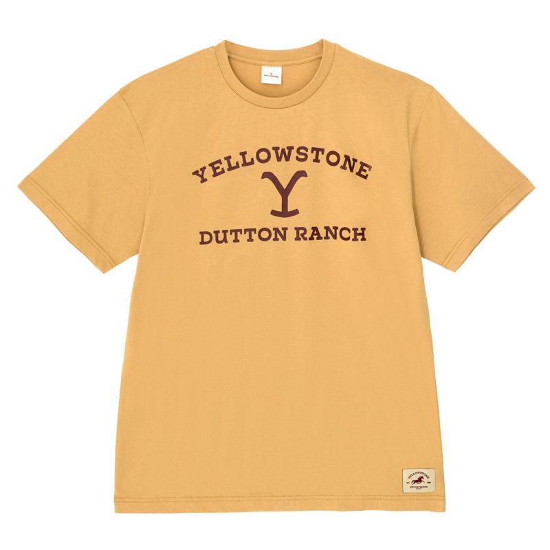 Y Yellowstone Dutton Ranch Logo Adult Vintage Wash T-Shirt, 1 of 4
