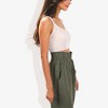 Anna-Kaci Women's Knit Crop Top with Spaghetti Straps and Ribbed Hem Sleeveless Summer Tank Top - 3 of 4