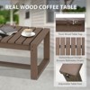 EAGLE PEAK Natural Cedar Cedar Wood Table, Slat Wood Design for Deck Pool Balcony Indoor or Outdoor - 4 of 4