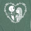 Women's - The Nightmare Before Christmas - Jack Skellington and Sally Heart Short Sleeve Graphic T-Shirt - 2 of 4