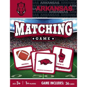 MasterPieces Officially Licensed NCAA Arkansas Razorbacks Matching Game for Kids and Families - 1 of 4