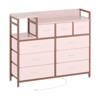 9 Drawers Dresser for Bedroom, Chest of Drawers with Fabric Bins, TV Stand Furniture, Clothing Storage Organizer for Living Room Hallway Bedroom - 2 of 4