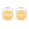 Unique Bargains PVC Self-Adhesive Waterproof Store Round Push Pull Door Sign 2 Set - 2 of 4