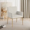 Meridian Furniture,Reeves Chenille Fabric Dining Chair, Set of 2 - 2 of 4