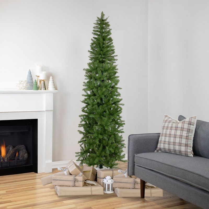 Northlight 7.5' Silver Lake Fir Pencil Artificial Christmas Tree, Unlit, 3 of 8