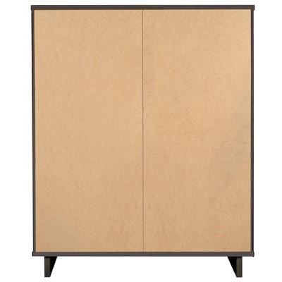 Granville Dark Grey Pinewood Vertical Dresser Set