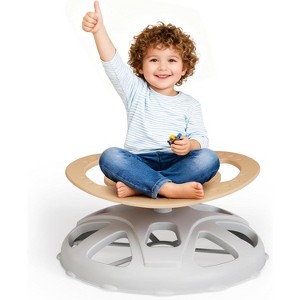 Kids Spinning Chair with Safety Handle, Non-Slip Active Play Seat for Balance and Coordination Development - 1 of 4
