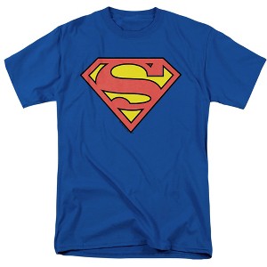 Superman Classic Logo Adult T Shirt, Royal, 6X-Large - 1 of 4