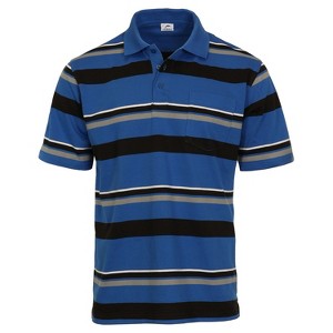 Gioberti Mens Multiple Stripe Polo Shirt With Pocket - Short Sleeve Yarn Dye - 1 of 2