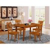Modern Kitchen Table Set 5 Piece - Dining Room Table with Chairs - Small Space Friendly - 2 of 4
