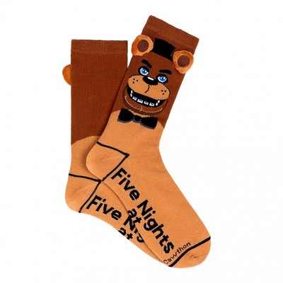 Adult Five Nights at Freddy's 3-D Ears Crew Socks