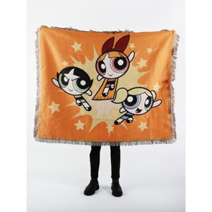 Powerpuff Girls Fight Crime Tapestry Blanket - 1 of 2