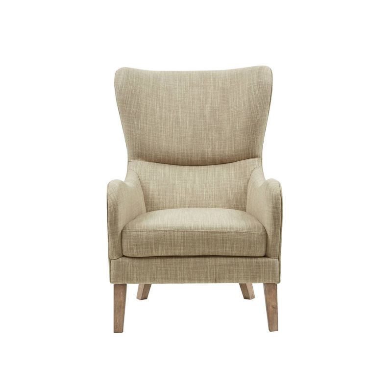 Aria Swoop Upholstered Wing Chair, 1 of 12