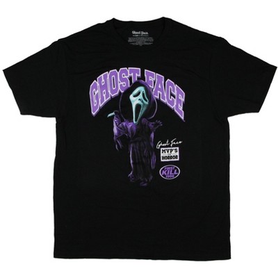 Scream Movie Men's Ghost Face Mvp's Of Horror Adult Short Sleeve T ...