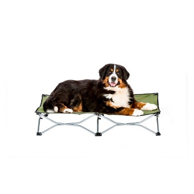Carlson The Portable Pup Dog Bed - Indoor/Outdoor - Green - Large