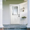 36 x 80 Fiberglass Entry Door,4-9/16 in.New Packaging Vinyl Frame,9 Lite Low-E Glass - Primed Front Door for Home's Front Entrance - 2 of 4
