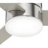 52" Minimus Ceiling Fan with LED Light Nickle - Hunter Fan: Modern Flush Mount, 3 Wood Composite Blades, Remote Control - 4 of 4