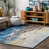 Nuloom Katharina Abstract 6 Square Area Rug for Living Room Bedroom Dining Room Kitchen, Blue/Multicolor - 2 of 4