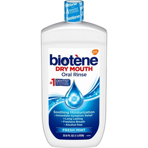 Biotene Fresh Mint Dry Mouth Rinse - 33.8 Oz : Target