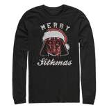 Men's Star Wars Christmas Santa Vader Sithmas Long Sleeve Shirt
