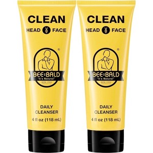 Bee Bald CLEAN Daily Head & Face Cleanser, Refreshes and Thoroughly Washes, Premium Bald Head Care for Men and Women, 4 fl Oz - 1 of 4