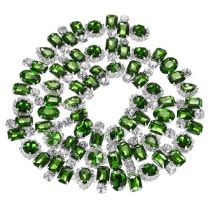 Unique Bargains Decorative DIY Necklace Flower Thick Rhinestone Claw Chain - 1 of 4