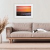 Stupell Industries Orange Sunset over Shoreline Framed Print Under Glass - 3 of 4