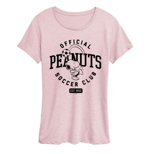 Women's - Peanuts - Peanuts Soccer Club Short Sleeve Graphic T-Shirt - 1 of 4
