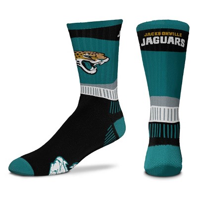 NFL Jacksonville Jaguars Fan Crew Socks - L