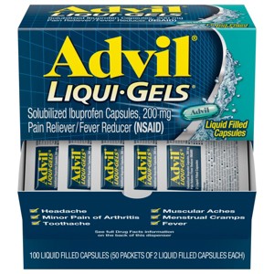 Advil Liqui-Gel 50x2 Gelcaps Dispenser - Ibuprofen (NSAID) - 50ct - 1 of 4