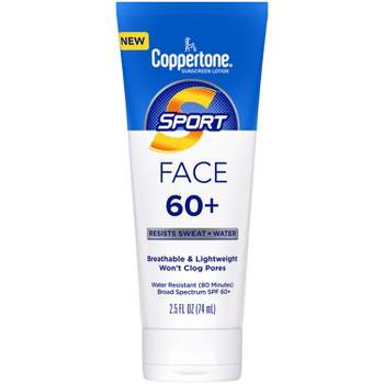 Coppertone Sport Face Lotion - SPF 60+ - 2.5 fl oz