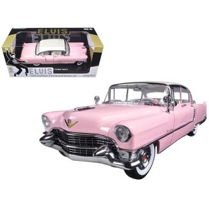 1955 Pink Cadillac Fleetwood Series 60 Special Elvis Presley" 1/18 Diecast Model Car by Greenlight" - 1 of 4