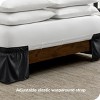 Adjustable Wrap Around Ruffled Bed Skirt by Bare Home - image 3 of 4