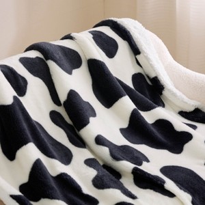 Bedsure Soft Cow Print Blanket for Couch, Animal Decor plush faux-fur fleece Throw Blanket - 1 of 4