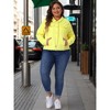 Agnes Orinda Women's Plus Size Classic Denim Long Sleeve with Pockets Fashion Jean Jackets - 3 of 4