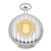 Black Bow Jewelry Charles Hubert Two-tone White Dial 50mm Pocket Watch - 2 of 4