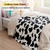 Bedsure Soft Cow Print Blanket for Couch, Animal Decor plush faux-fur fleece Throw Blanket - 4 of 4