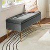 Hippolytus Storage Bench with Nailhead Trim and Button-tufted for Bedroom| ART OF LIVING DESIGNS - 2 of 4