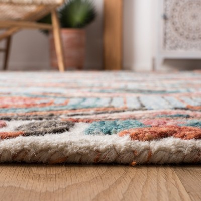 Trace TRC522 Hand Tufted Area Rug - Ivory/Light Blue - 3'x5' - Safavieh.