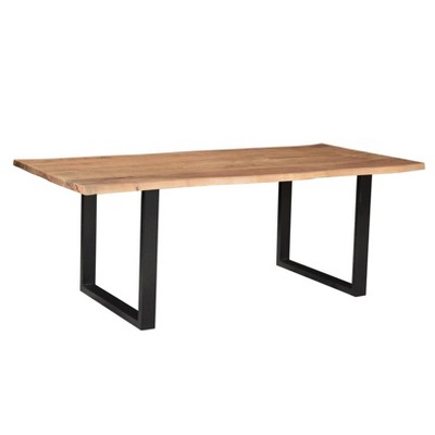 84" Athea Butterfly Live Edge Dining Table Natural - Timbergirl
