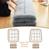 Japanese Floor Futon Mattress, Japanese Tatami Mat Folding Futon Mattress Sleeping Mattress Pad for Adults Kids, Roll Up Camping Mattress - 2 of 4