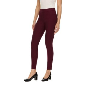 Premium Women's Stretch Ponte Pants With 5 Stylish Pockets - Perfect for Wear to Work - Dressy Leggings - 1 of 3