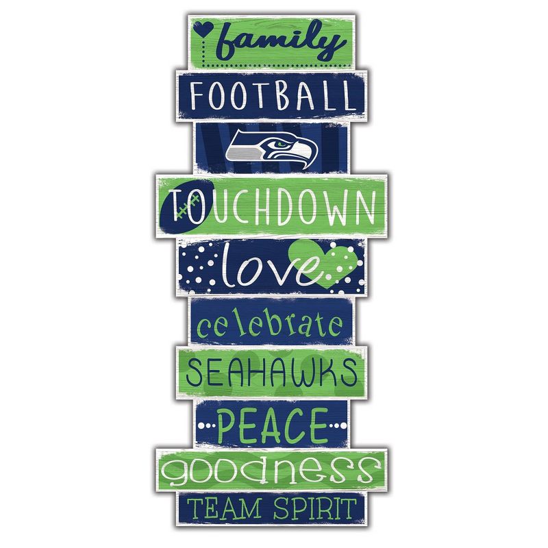 NFL Seattle Seahawks 24&#34; Celebrations Stack Sign, 1 of 4