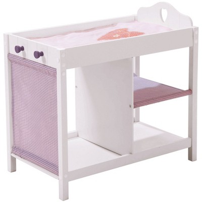 Roba Doll Bed & Storage: Fienchen in White, Purple & Pink