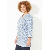 Catherines Women's Plus Size Liz&Me Mixed Print Colorblock Tunic - image 4 of 4