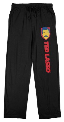 Ted Lasso Shield Graphic Men's Black Sleep Pajama Pants