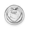 Black Bow Jewelry Sterling Silver Enameled Stackable Small Pink Heart Slide, 12mm - 3 of 4