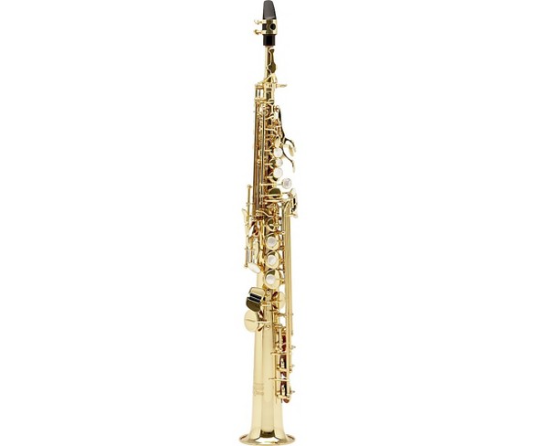 Allora Vienna Series Intermediate Straight Soprano Saxophone with Two Necks AASS-502 - Lacquer